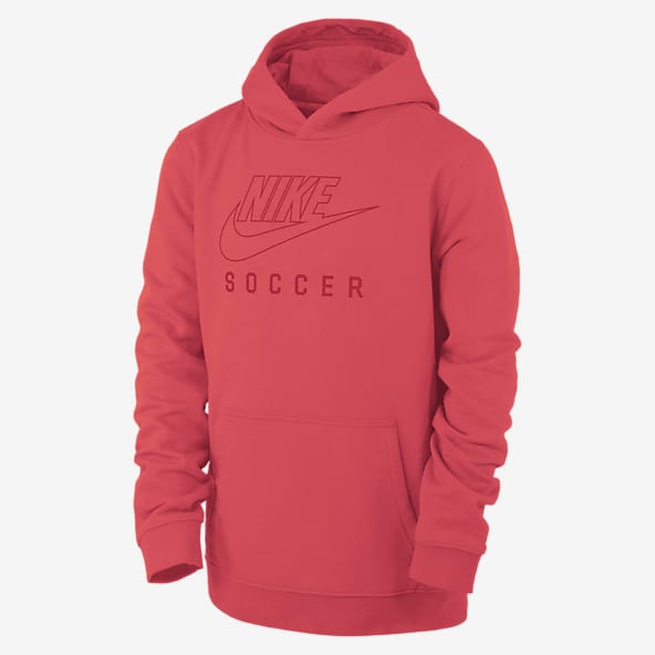 Boys Red Hoodies Pullovers. Nike
